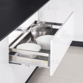 Giá xoong nồi inox hộp 2 lớp đáy, gắn cánh EUB7580– Eurogold