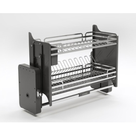 Giá bát di động Eurogold inox 304 khung màu ghi  700mm EVI970LG