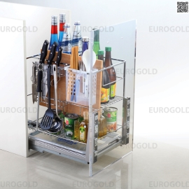Giá gia vị dao thớt Eurogold inox mạ crom ERO2035B