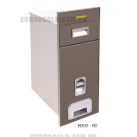 THÙNG GẠO MẶT GƯƠNG NÚT NHẤN EUROGOLD GB300S