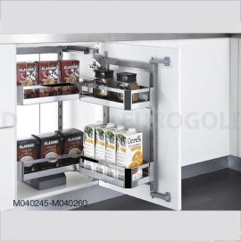 Hệ giá kho 2 tầng inox hộp cánh mở EKB15260 – Eurogold