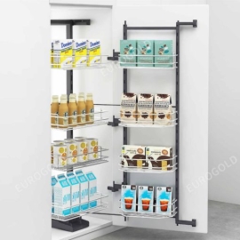 Tủ đồ khô 4 tầng inox 304 nan tròn EKT11460– Eurogold