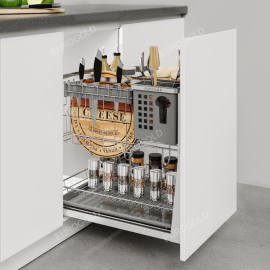 Giá dao thớt khung rổ inox 304 EPD5625VX– Eurogold