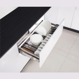 Giá bát đĩa inox hộp gắn cánh EUB6580– Eurogold