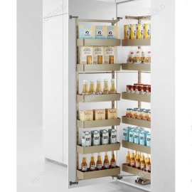 Tủ đồ khô 6 tầng cánh mở màu champane cao cấp EUM6L450-Eurogold