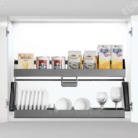 Giá nâng hạ hộp nhôm cao cấp màu ghi đậm EUM9180G– Eurogold