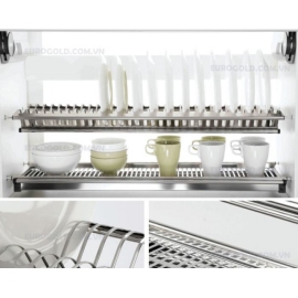 Gía chén đĩa cố định chữ V Eurogold inox304 EP170