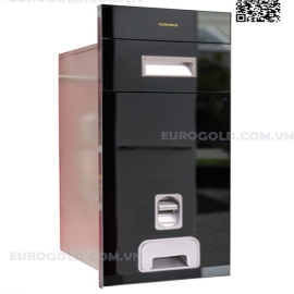THÙNG GẠO MẶT GƯƠNG NÚT NHẤN EUROGOLD GB300B