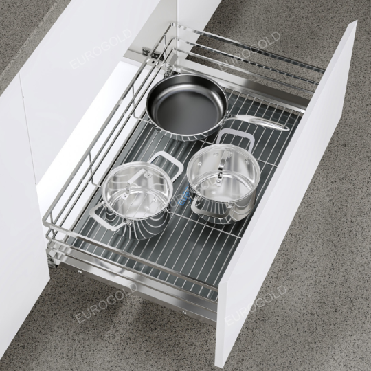 Giá xoong nồi inox 304 gắn cánh âm tủ EPD6275VX – Eurogold