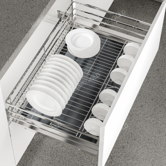 Giá xoong nồi,bát đĩa inox 304 nan dẹt EPD7260VX– Eurogold