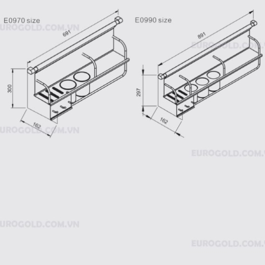 Giá treo đa năng Eurogold E0970