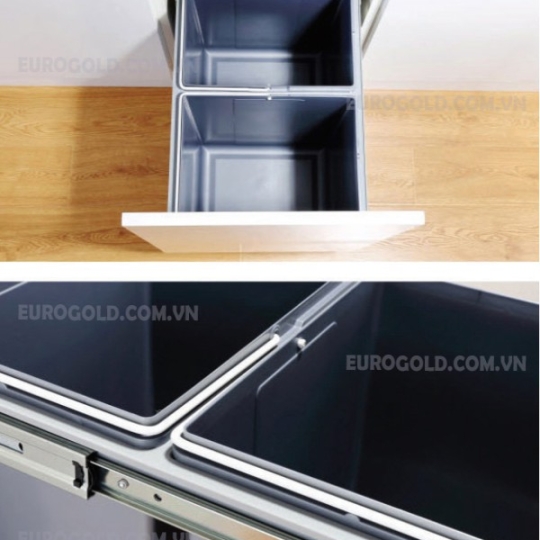 Thùng rác gắn cánh âm tủ Eurogold BL400